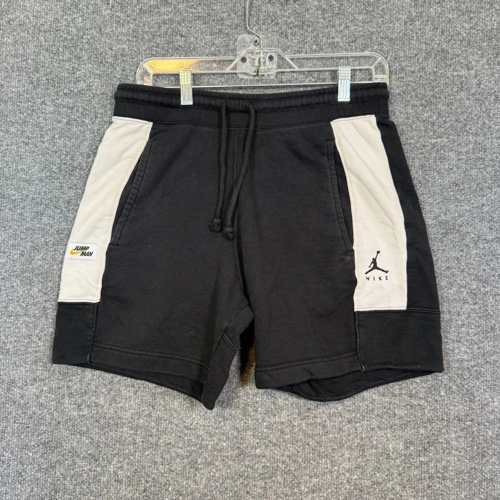 Jordan Shorts Mens Small Black‎ Sweatshorts Jumpman Logo Fleece Standard Fit